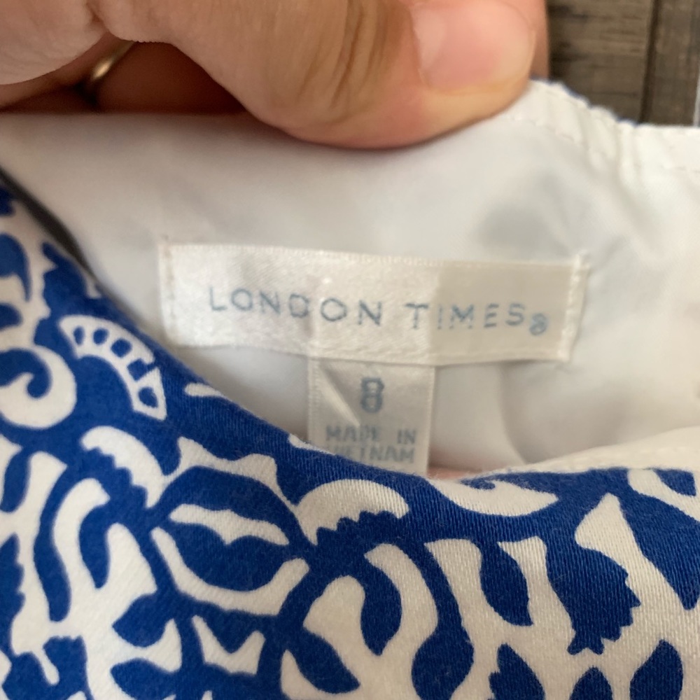 London Times Pleated Dress - Picture 3 of 4